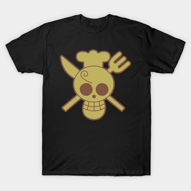 Sanji Jolly Roger T-Shirt by onepiecechibiproject